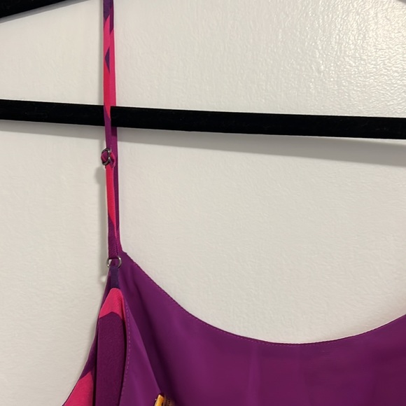 Alice + Olivia mod print silk romper - Picture 5 of 7